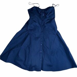 Wild Fable Dark Blue Kids Casual Dress